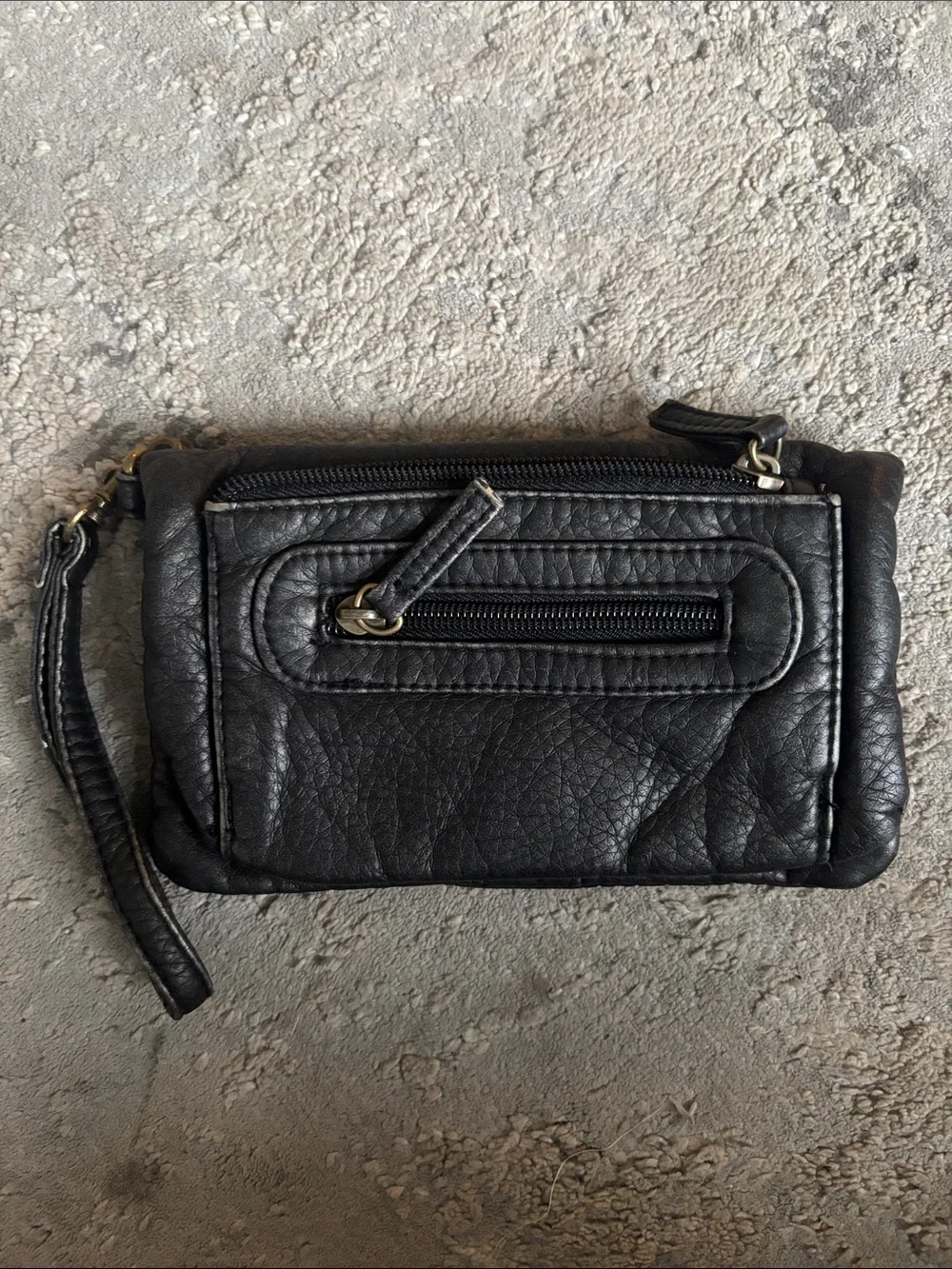 Classic Black Wristlet Clutch